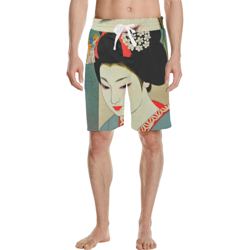 Onnano hito Men's All Over Print Casual Shorts (Model L23)