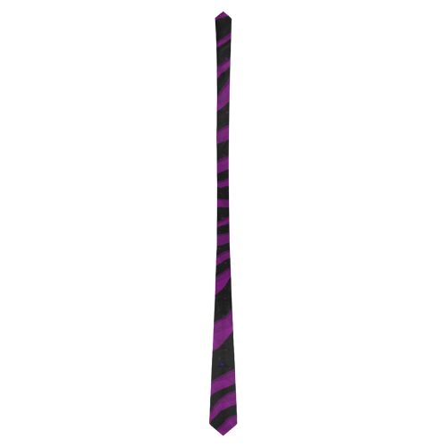 Ripped SpaceTime Stripes - Purple Classic Necktie (Two Sides)
