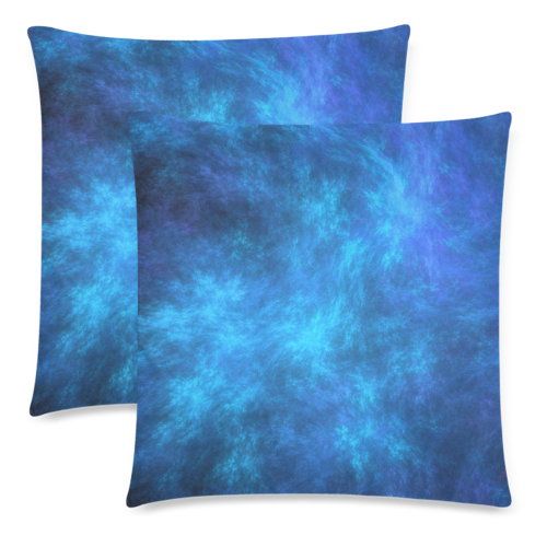 Nebulous Custom Zippered Pillow Cases 18"x 18" (Twin Sides) (Set of 2)