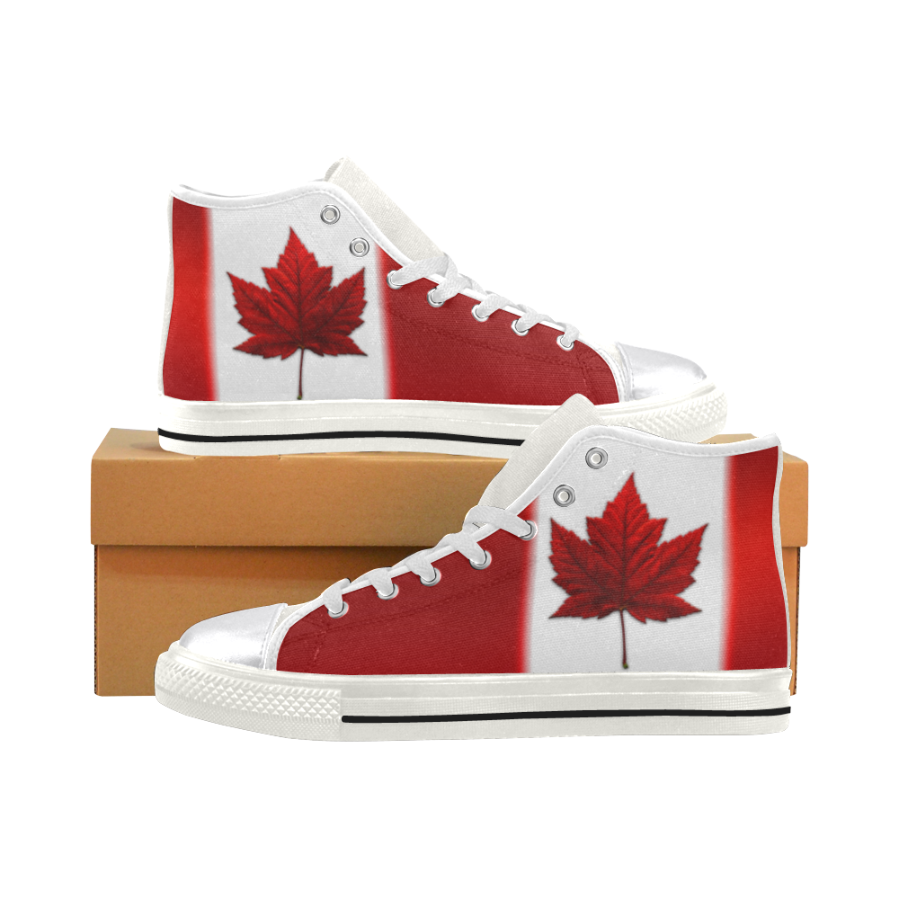 Canada Flag Hightop Sneakers Canada Day Shoes Women's Classic High Top  Canvas Shoes (Model 017) | ID: D2502588
