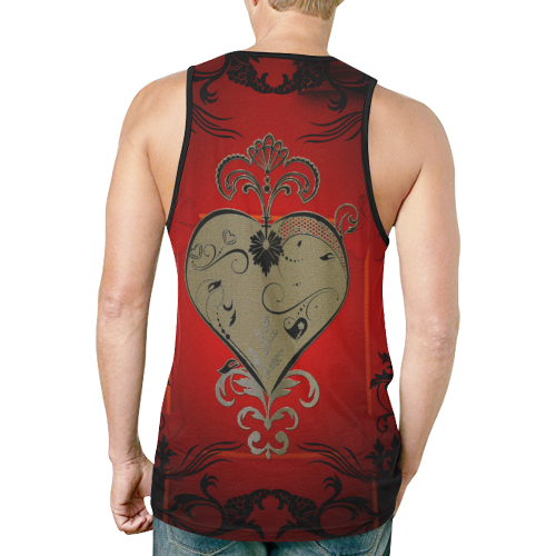 Wonderful decorative heart New All Over Print Tank Top for Men (Model T46)