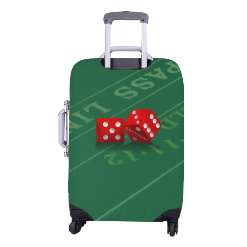 Las Vegas Dice on Craps Table Luggage Cover/Medium 22"-25"