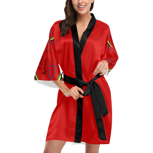 AAW101 Red Kimono Robe