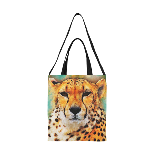 gepard leopard #gepard #leopard #cat All Over Print Canvas Tote Bag/Medium (Model 1698)