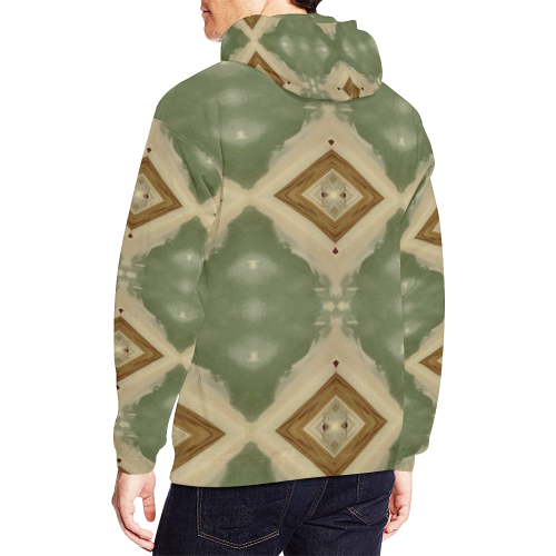 Geometric Camo All Over Print Hoodie for Men/Large Size (USA Size) (Model H13)