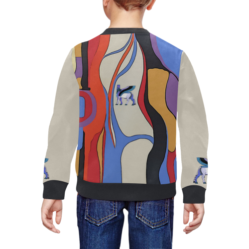 Color Palette All Over Print Crewneck Sweatshirt for Kids (Model H29)