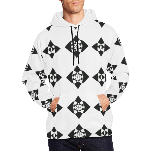 iconic All Over Print Hoodie for Men/Large Size (USA Size) (Model H13)