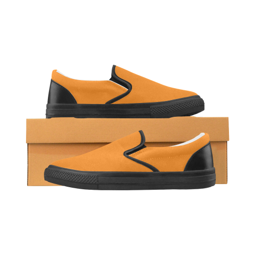 Turmeric Timbre Men's Slip-on Canvas Shoes (Model 019)