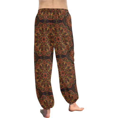 Dark Mandala Patterned Women's All Over Print Harem Pants (Model L18)