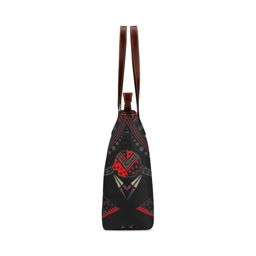 Buffalo Nation Red Shoulder Tote Bag (Model 1646)
