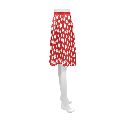 Cute Canada Skirts Canada Maple Leaf Skirts Athena Women's Short Skirt (Model D15)