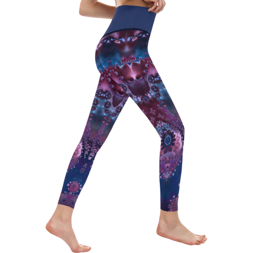 Dawn Party Puiseux Women's All Over Print High-Waisted Leggings (Model L36)