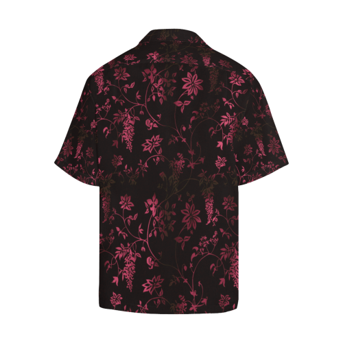 Gothic Black and Pink  Pattern Hawaiian Shirt (Model T58)