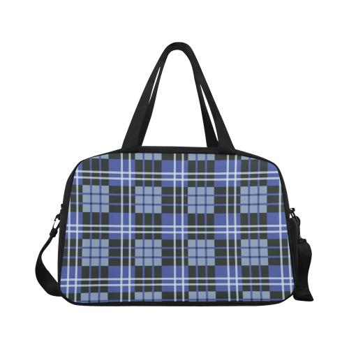 Bayadere Tartan Blues & Purples - P2 | Fitness Handbag (Model 1671)