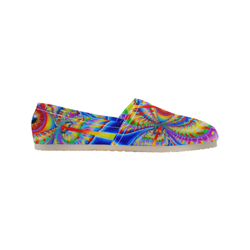 CHARGED UP Women's Classic Canvas Slip-On (Model 1206)