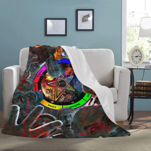 Zombies - Attack of the Bedroom Ultra-Soft Micro Fleece Blanket 60"x80"