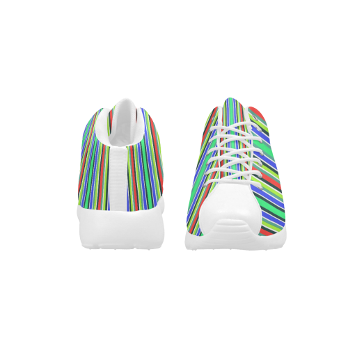 Vivid Colored Stripes 2 Women's Basketball Training Shoes/Large Size (Model 47502)