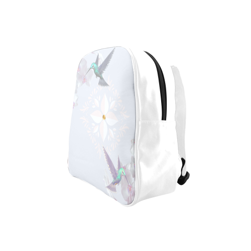 Orchids and Hummingbirds School Backpack (Model 1601)(Small)