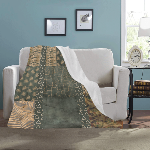 Green Golden Python Ultra-Soft Micro Fleece Blanket 40"x50"