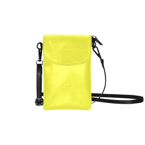 color maximum yellow Small Cell Phone Purse (Model 1711)