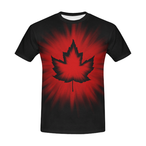 Canada T-shirts Cool Canada Plus Size Shirts All Over Print T-Shirt for Men/Large Size (USA Size) Model T40)
