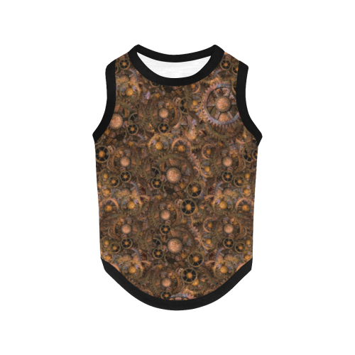 Steampunk Cogs Sizes XS to L All Over Print Pet Tank Top