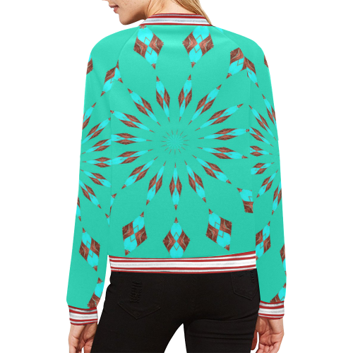 drum circle All Over Print Bomber Jacket for Women (Model H21)