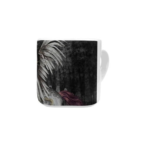 Aweswome steampunk horse with wings Heart-shaped Mug(10.3OZ)
