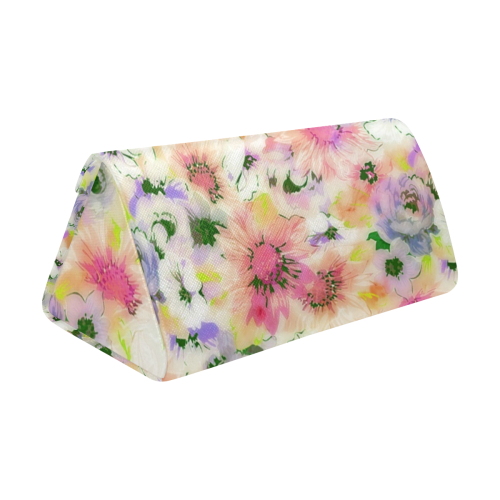 pretty spring floral Custom Foldable Glasses Case