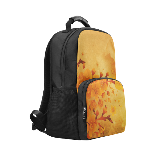 Floral design, soft colors Unisex Laptop Backpack (Model 1663)