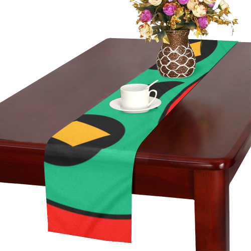 African Scary Tribal Table Runner 14x72 inch