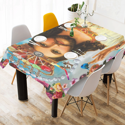 Frank Cotton Linen Tablecloth 60"x 84"