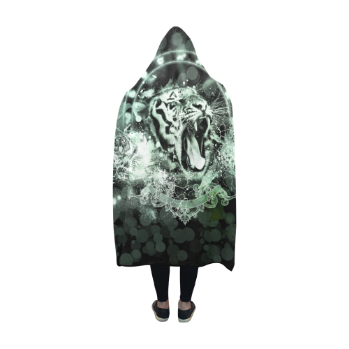 Amazing tigers Hooded Blanket 60''x50''