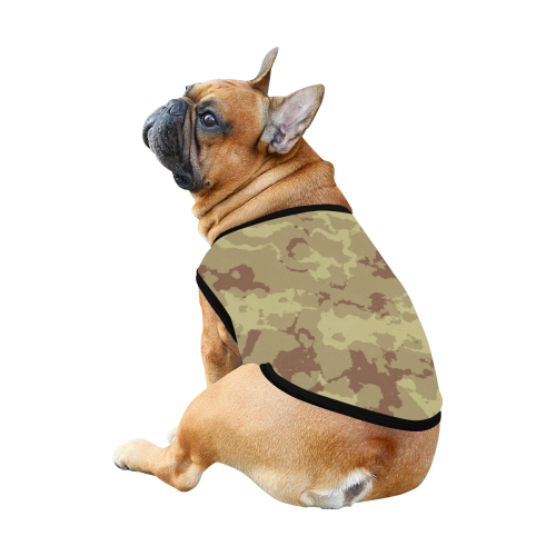 desert camouflage pattern All Over Print Pet Tank Top