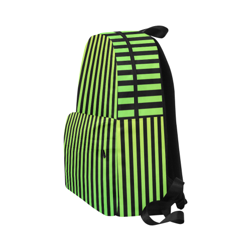 Green Ombre on Black Unisex Classic Backpack (Model 1673)