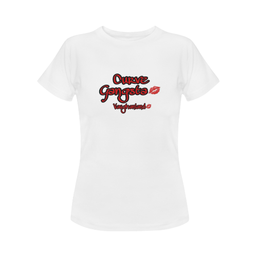 VL Curve Gangsta Women's T-Shirt in USA Size (Front Printing Only)