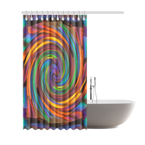 Spun Rainbow By Cecile Grace Charles Shower Curtain 72"x84"