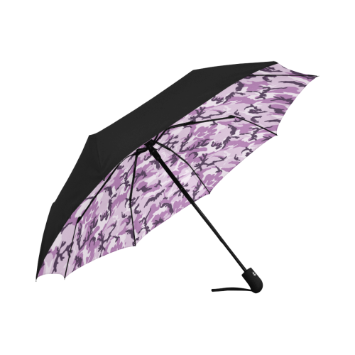 Woodland Pink Purple Camouflage Anti-UV Auto-Foldable Umbrella (Underside Printing) (U06)