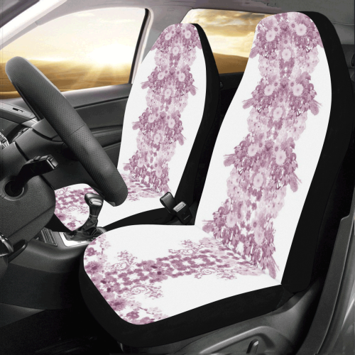 floral blanc rose pastel Car Seat Covers (Set of 2)