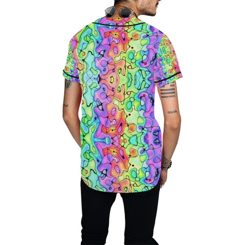 Squirlies Shirt up to 4XL All Over Print Baseball Jersey for Men (Model T50)