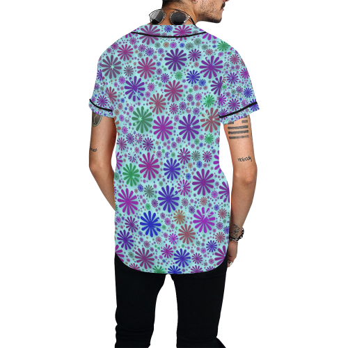 lovely shapes 3B by JamColors All Over Print Baseball Jersey for Men (Model T50)