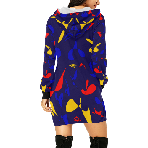 zappwaits fantastic 4 All Over Print Hoodie Mini Dress (Model H27)
