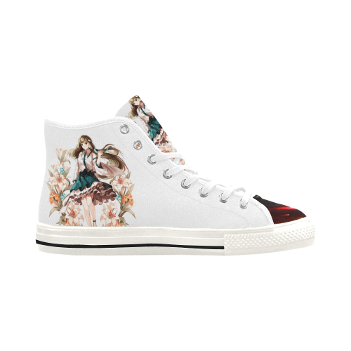Woman with flowers Vancouver H Women's Canvas Shoes (1013-1)
