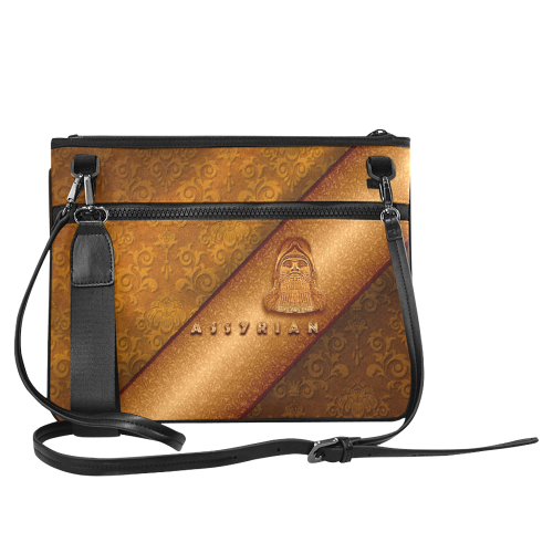 Lamassu Gold Slim Clutch Bag (Model 1668)