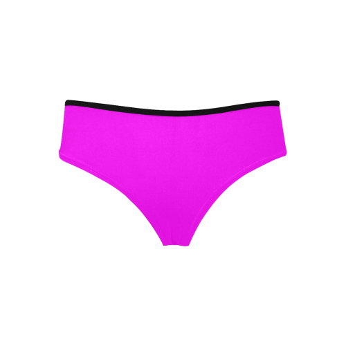 color fuchsia / magenta Women's Hipster Panties (Model L33)
