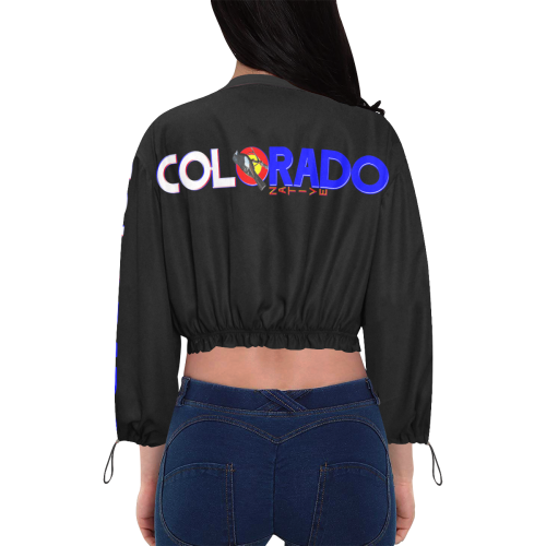Colorado Native Crop Jacket Cropped Chiffon Jacket for Women (Model H30)