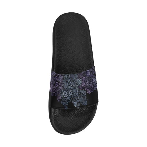 3d Psychedelic Ultra Violet Powder Pastel Women's Slide Sandals (Model 057)