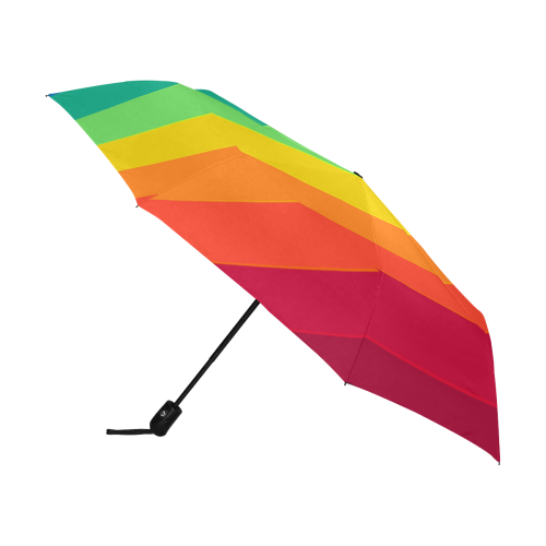 Horizontal Rainbow Anti-UV Auto-Foldable Umbrella (U09)