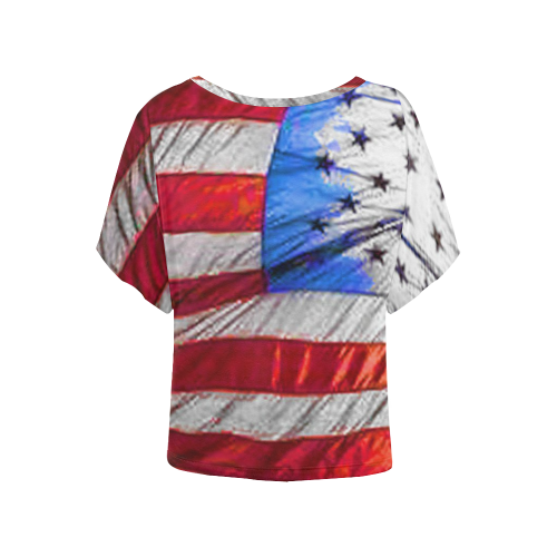 B FREE Women's Batwing-Sleeved Blouse T shirt (Model T44)