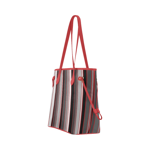 from black to grey Clover Canvas Tote Bag (Model 1661)